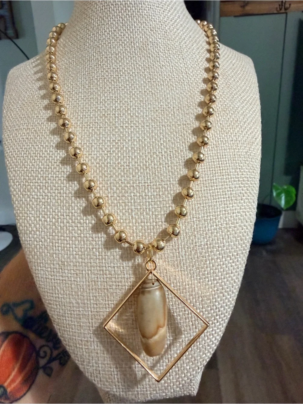 Coastal Geo Shell Statement Necklace🐚✨ Women Jewelry